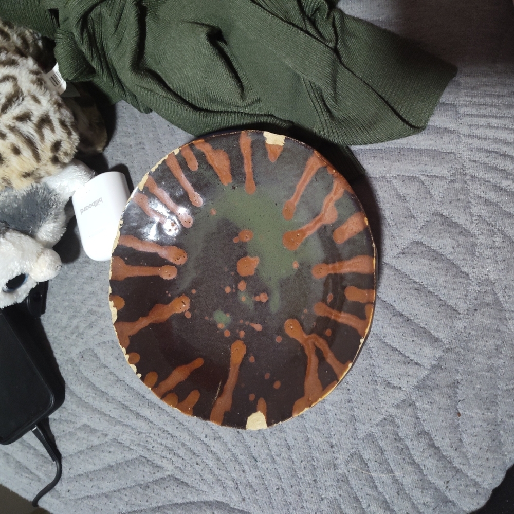 Dragonfly Patterned Plate - Picture 3 of 4